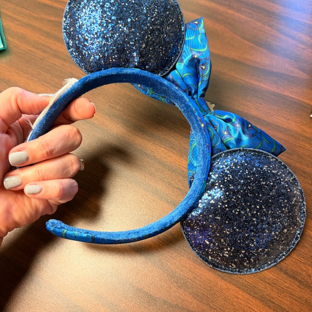 DISNEYLAND CLUB 33 BLUE SEQUINED EARS HEADBAND - Picture 4 of 5